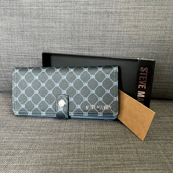NWT STEVE MADDEN FOLDOVER WALLET CASE ORGANIZER WITH BOX - Picture 7 of 7